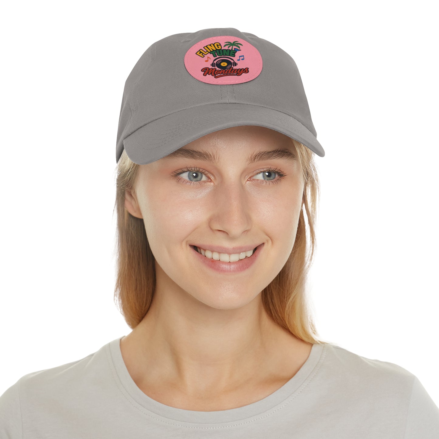 Fling Tune Mondays Leather Patch Dad Hat