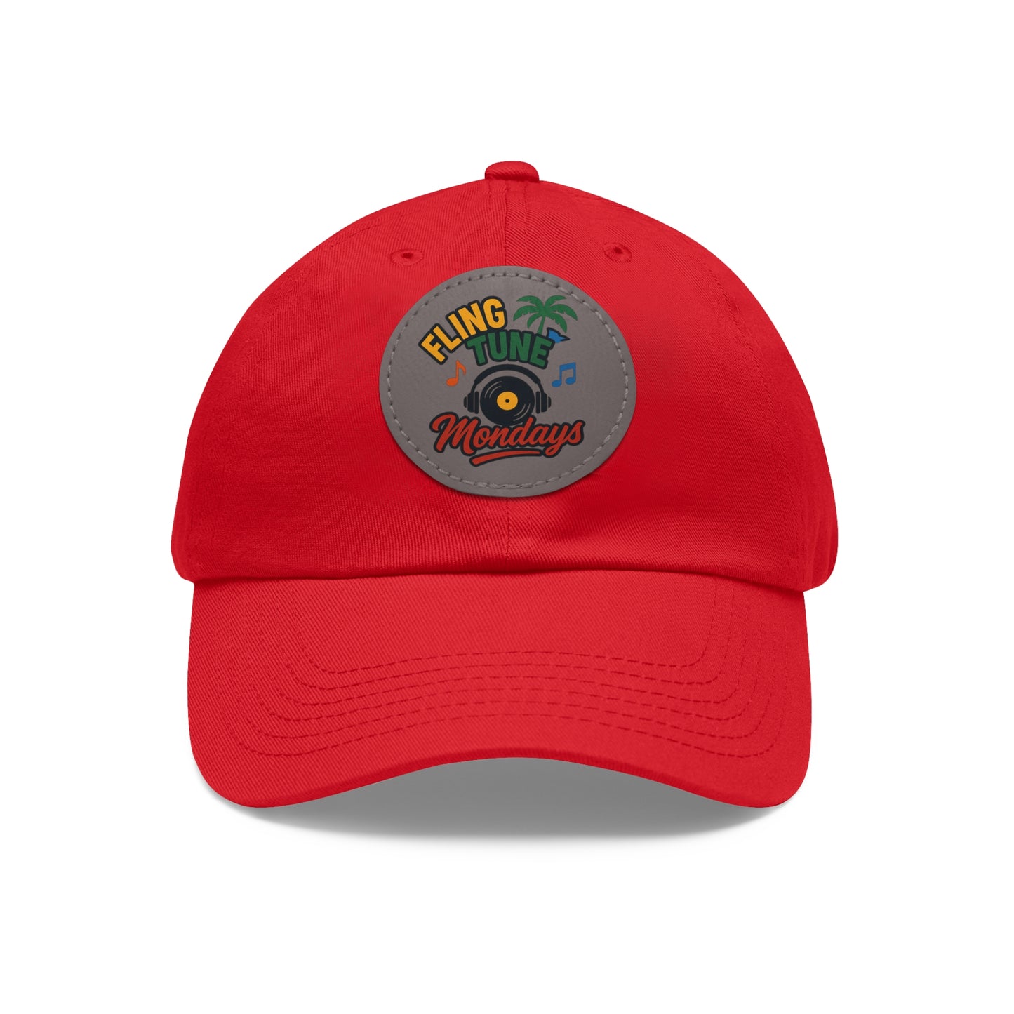 Fling Tune Mondays Leather Patch Dad Hat