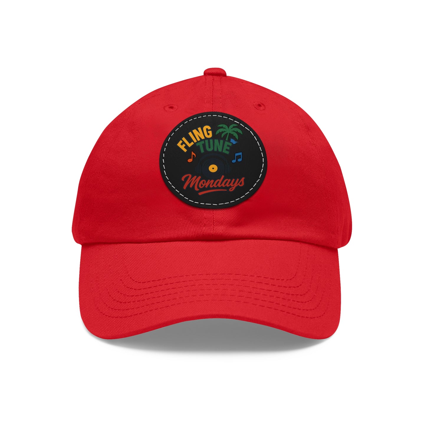 Fling Tune Mondays Leather Patch Dad Hat