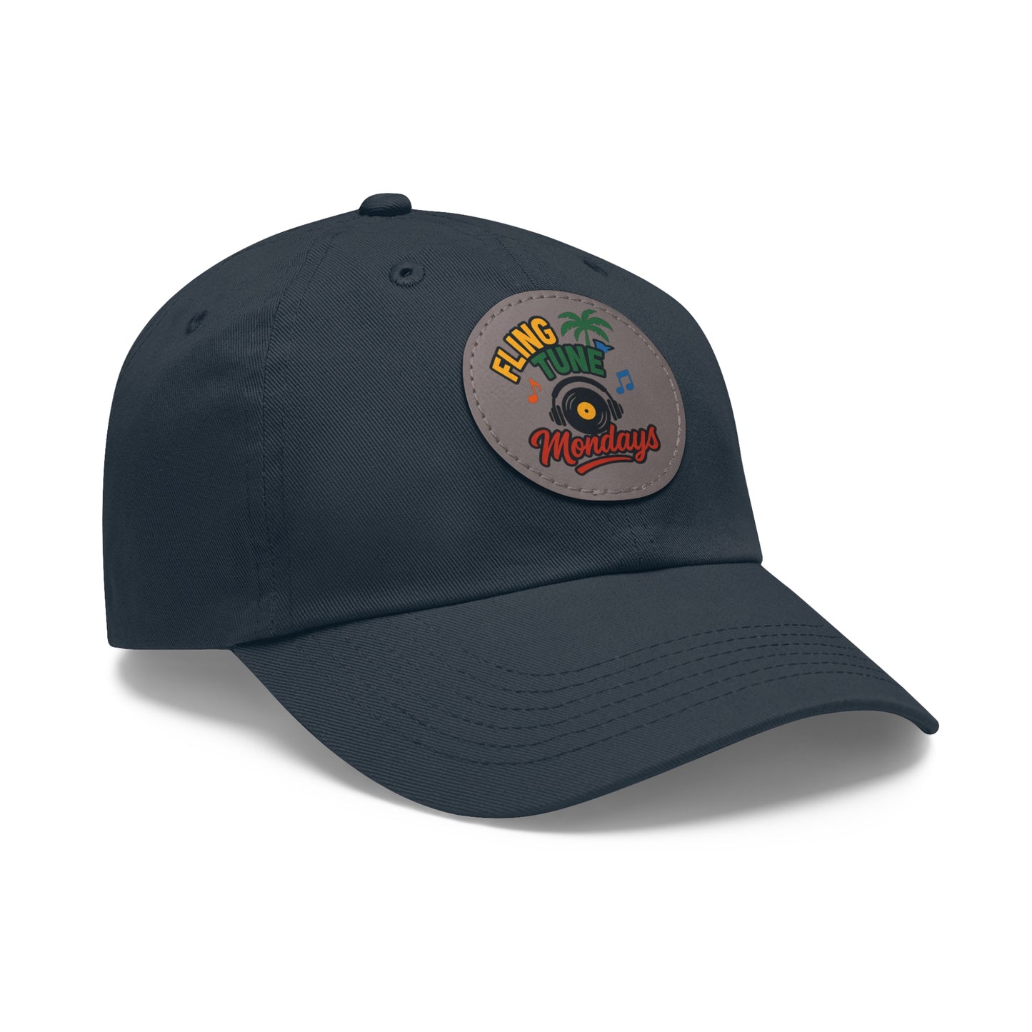 Fling Tune Mondays Leather Patch Dad Hat