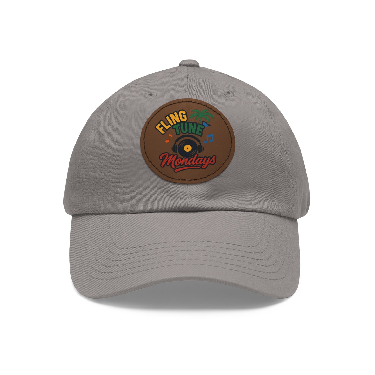 Fling Tune Mondays Leather Patch Dad Hat