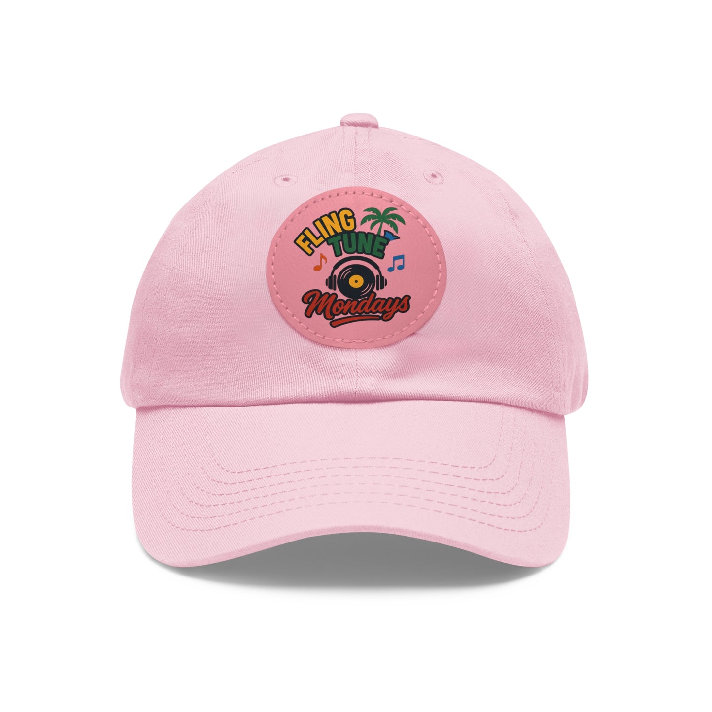 Fling Tune Mondays Leather Patch Dad Hat