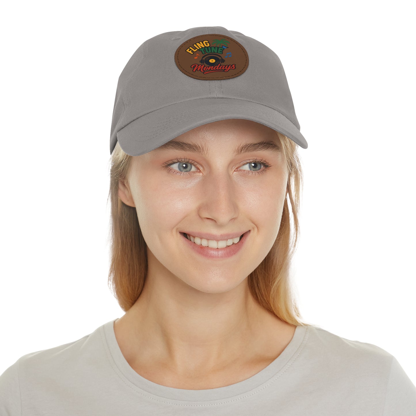 Fling Tune Mondays Leather Patch Dad Hat
