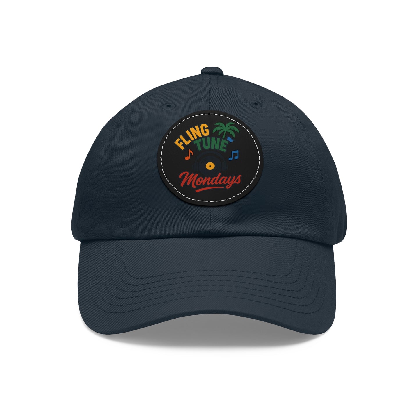 Fling Tune Mondays Leather Patch Dad Hat