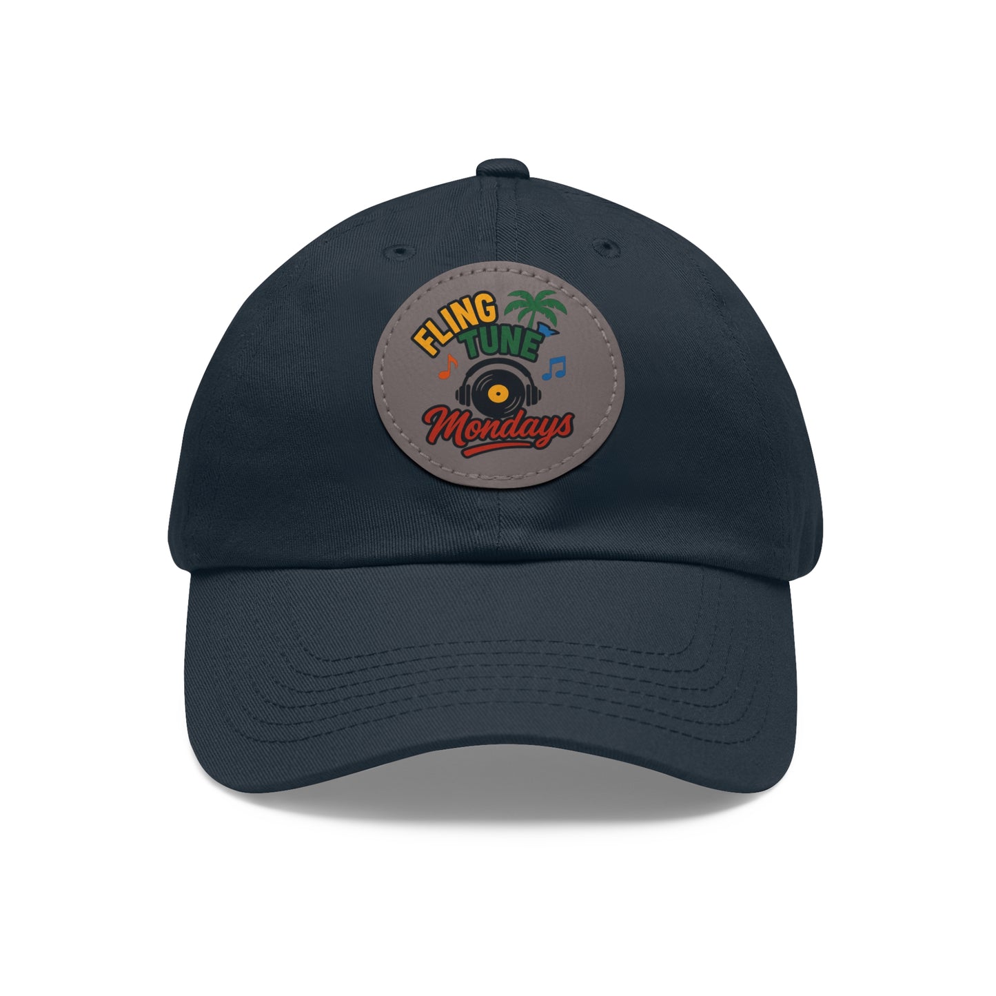 Fling Tune Mondays Leather Patch Dad Hat