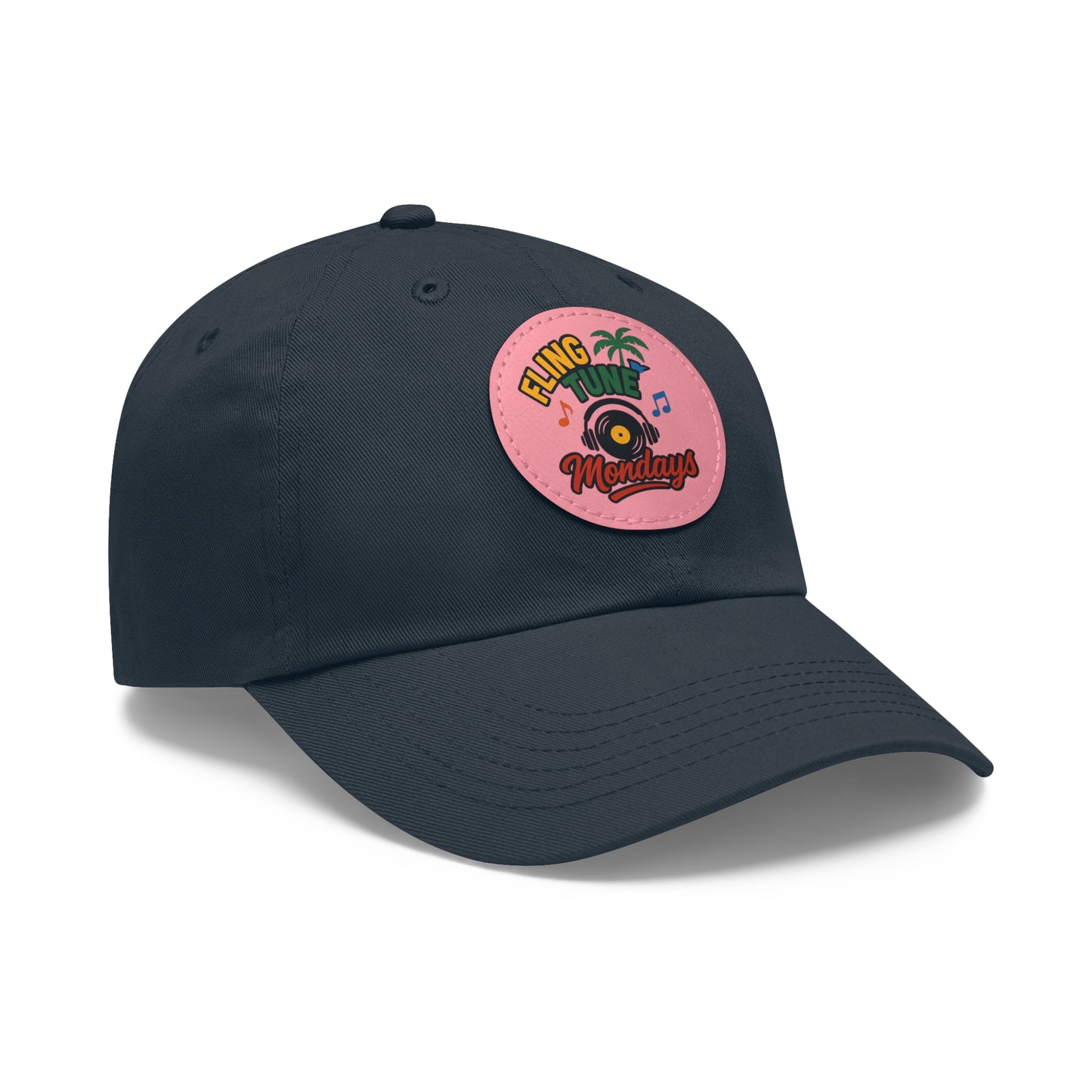 Fling Tune Mondays Leather Patch Dad Hat
