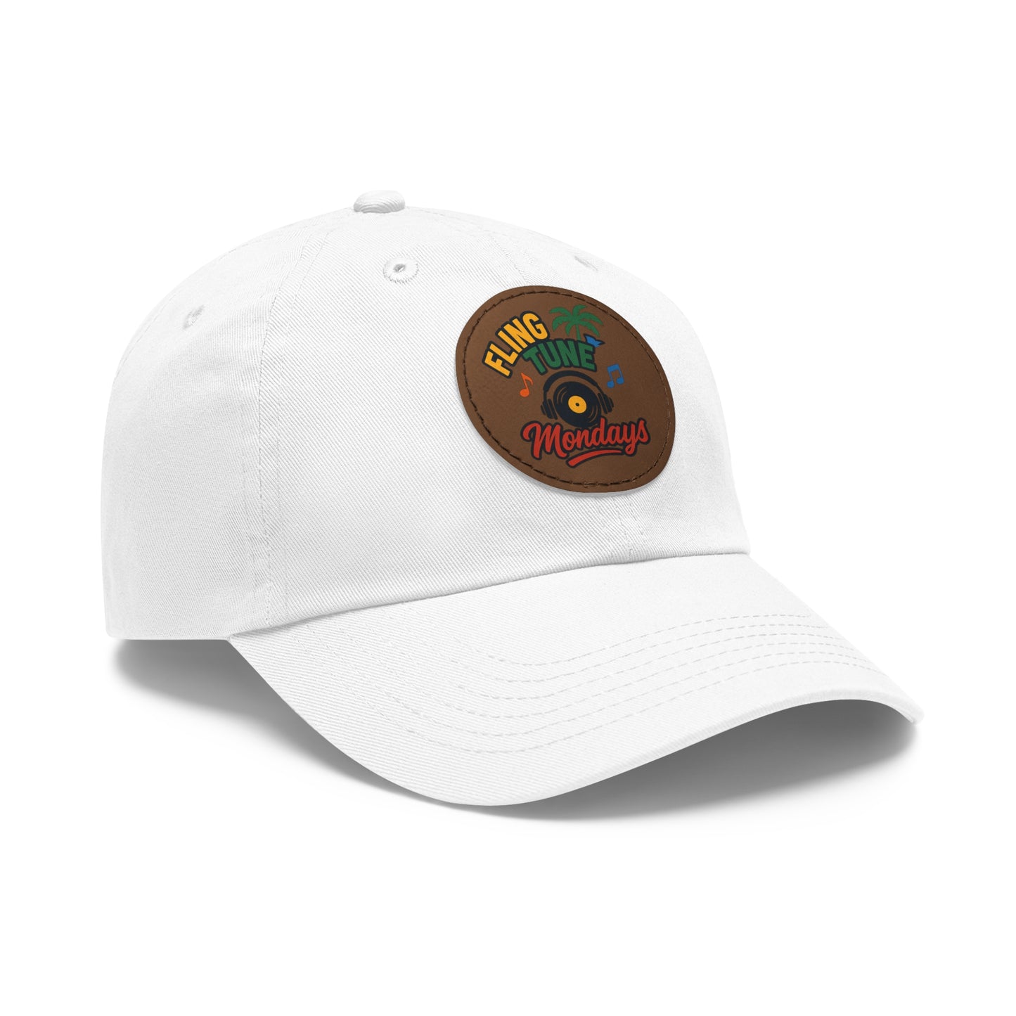 Fling Tune Mondays Leather Patch Dad Hat