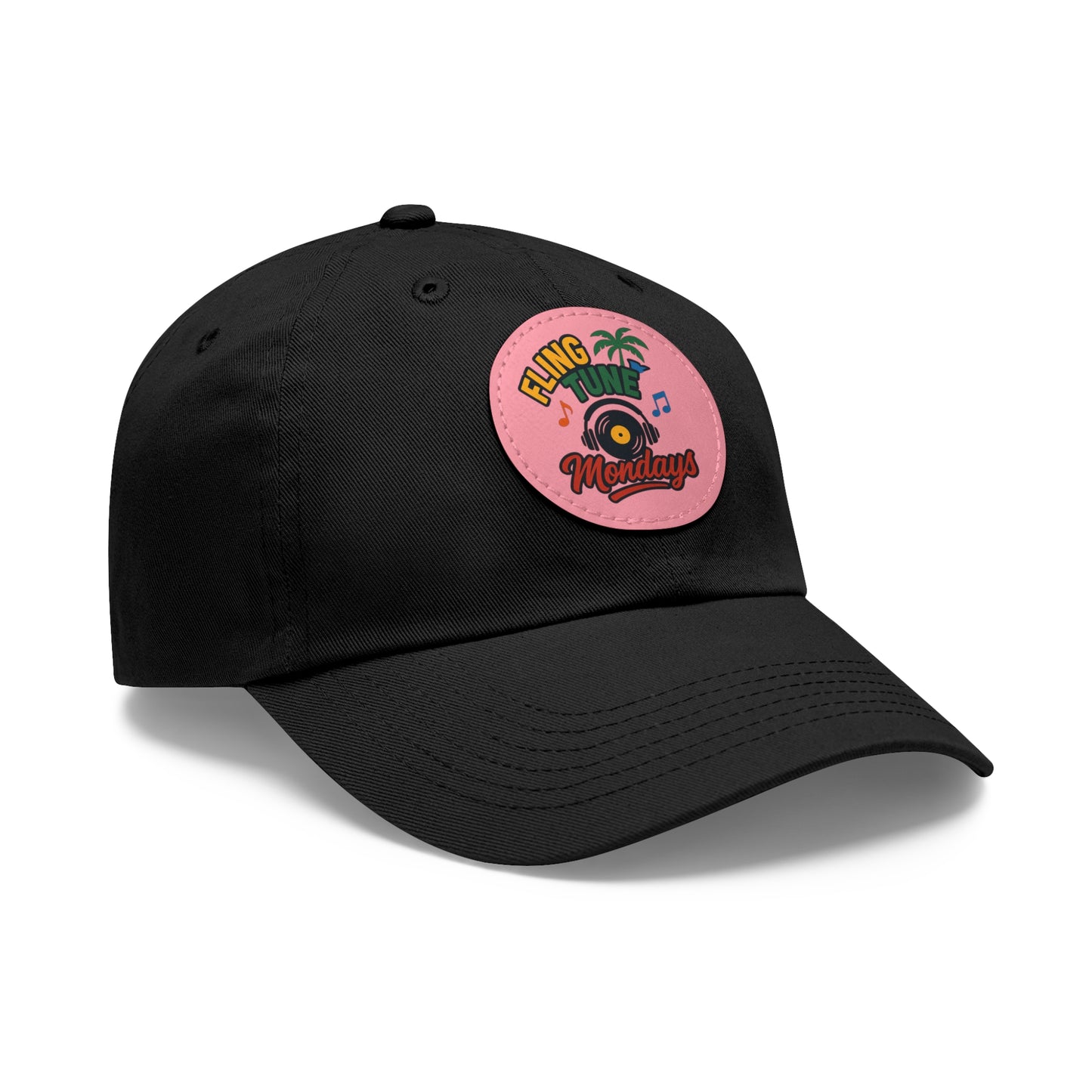 Fling Tune Mondays Leather Patch Dad Hat