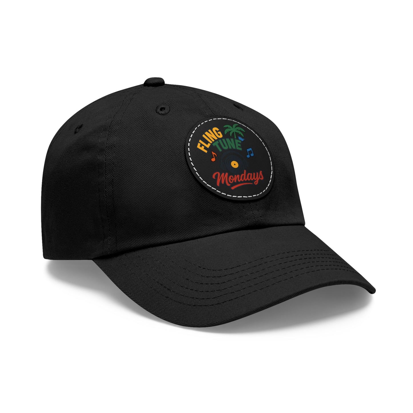 Fling Tune Mondays Leather Patch Dad Hat