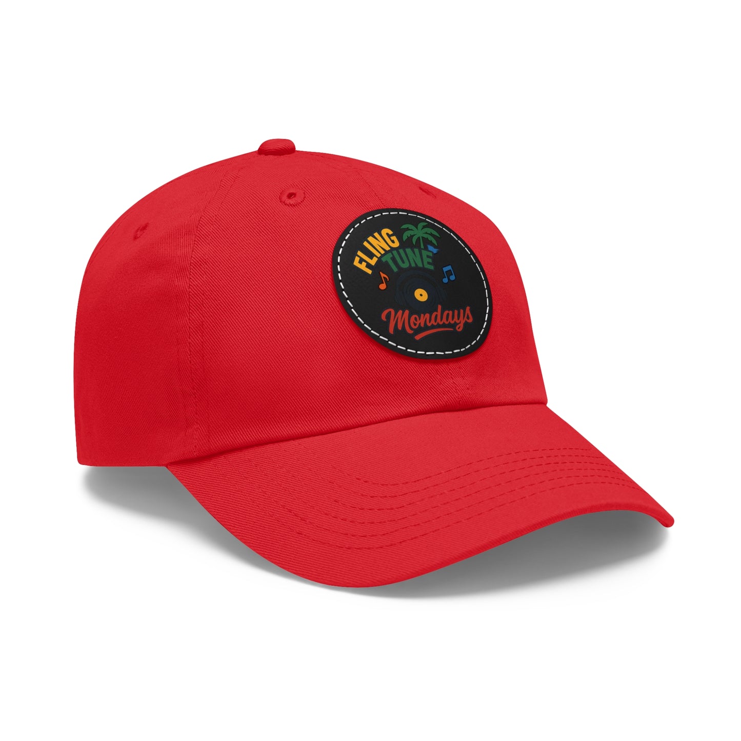 Fling Tune Mondays Leather Patch Dad Hat