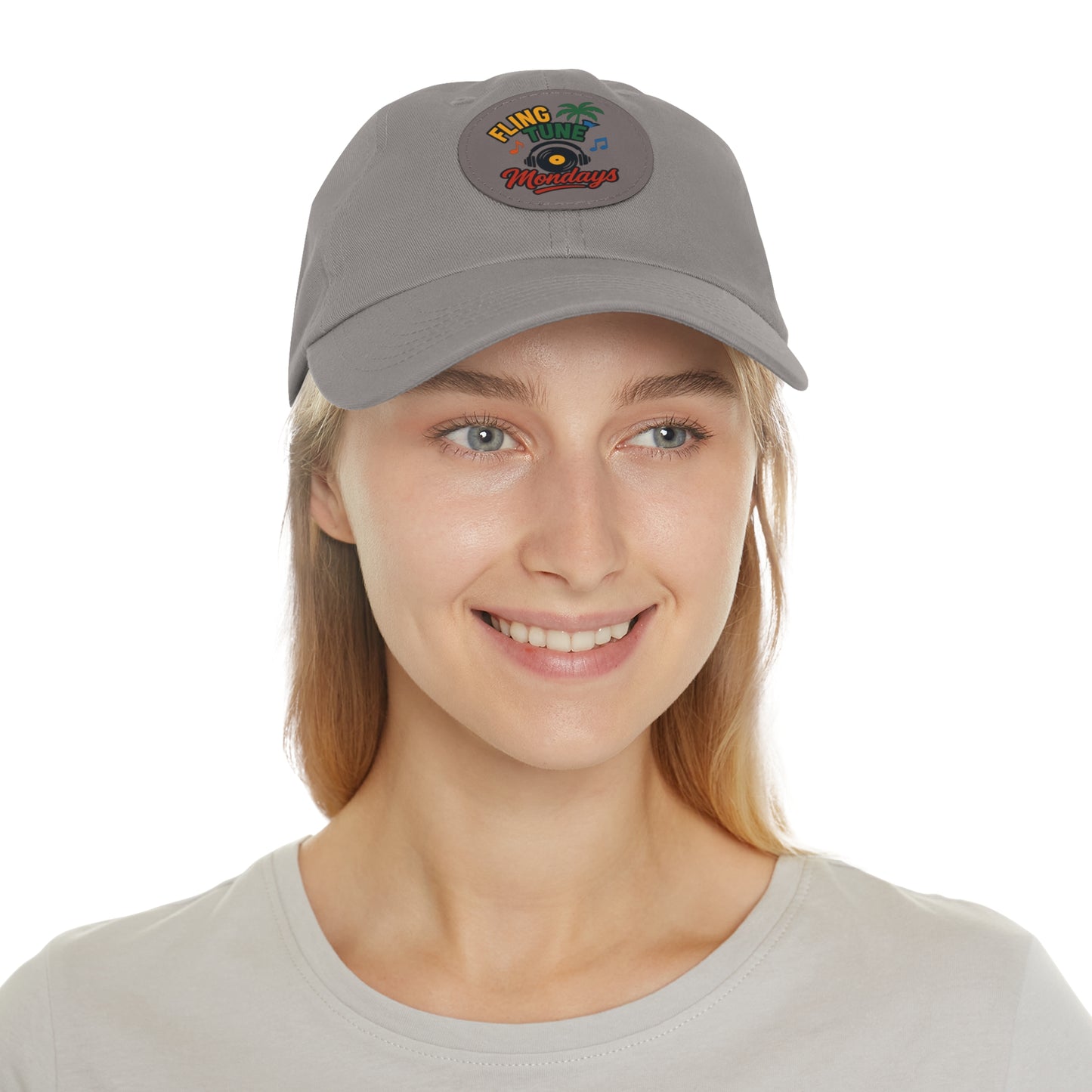 Fling Tune Mondays Leather Patch Dad Hat