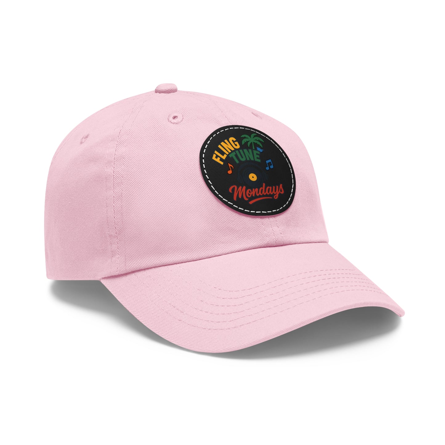 Fling Tune Mondays Leather Patch Dad Hat