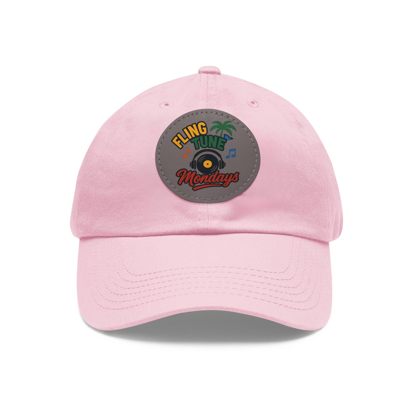 Fling Tune Mondays Leather Patch Dad Hat
