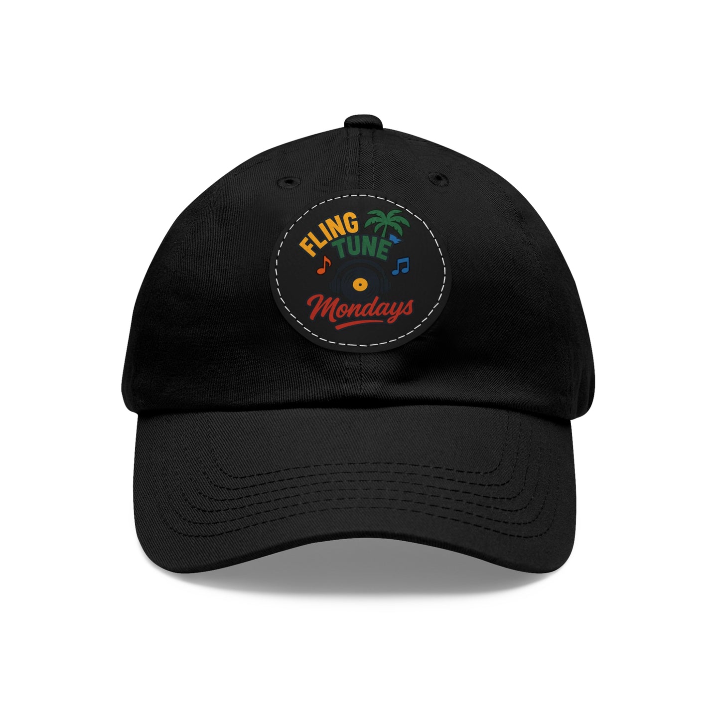 Fling Tune Mondays Leather Patch Dad Hat