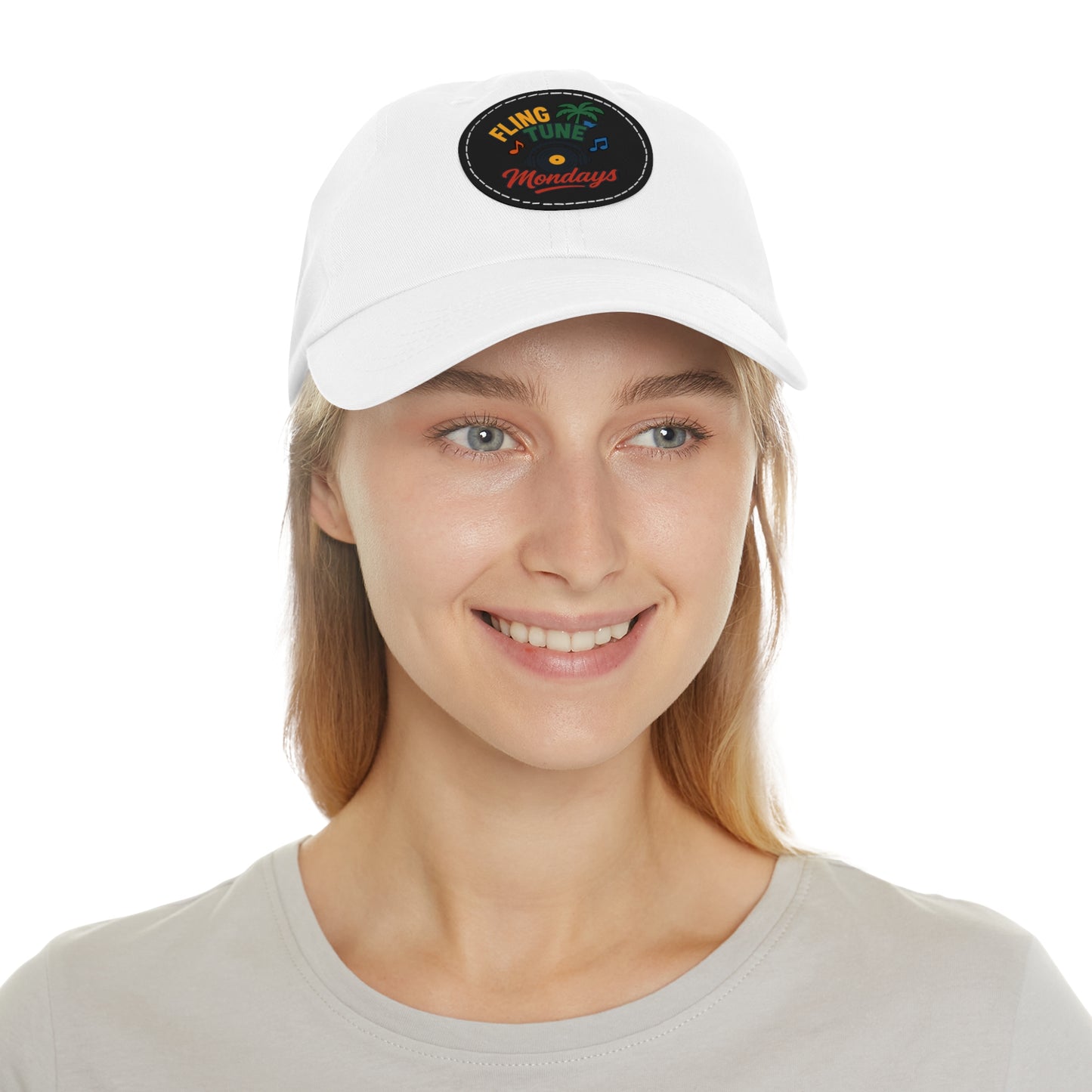 Fling Tune Mondays Leather Patch Dad Hat