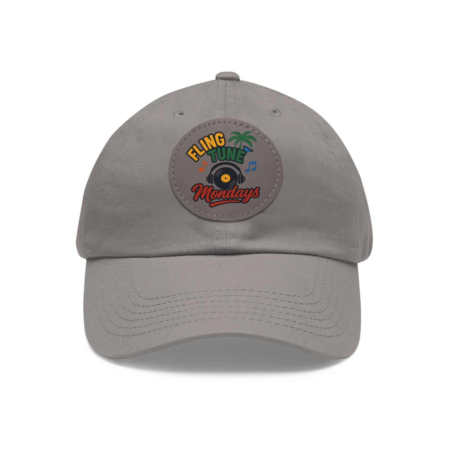Fling Tune Mondays Leather Patch Dad Hat
