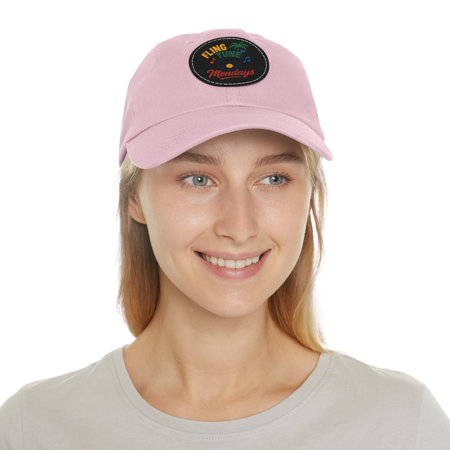 Fling Tune Mondays Leather Patch Dad Hat