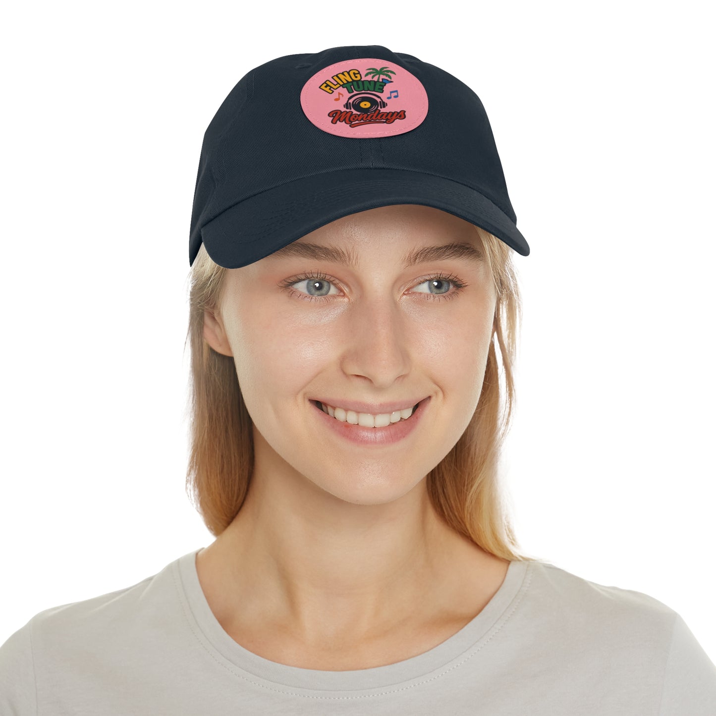 Fling Tune Mondays Leather Patch Dad Hat