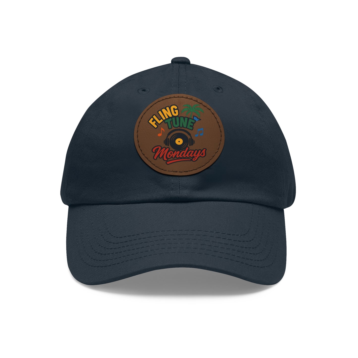 Fling Tune Mondays Leather Patch Dad Hat