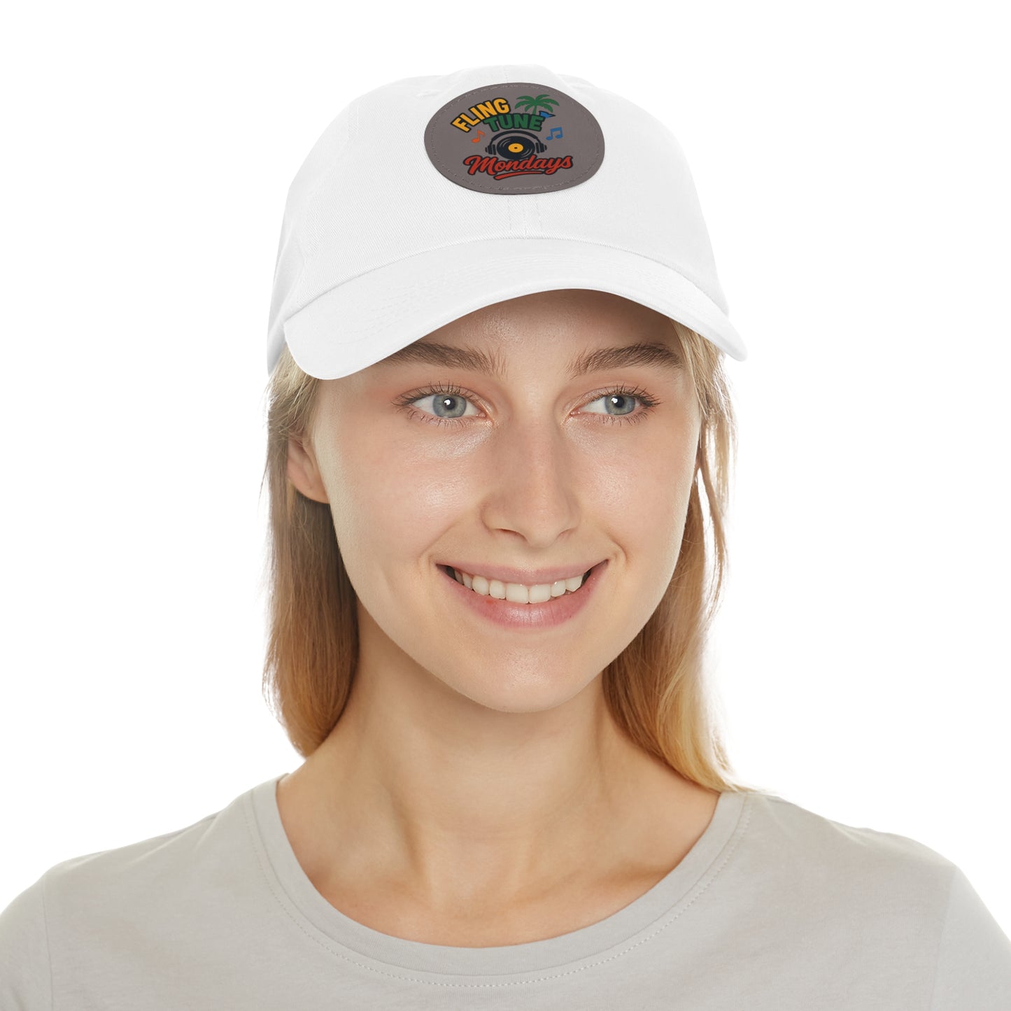 Fling Tune Mondays Leather Patch Dad Hat