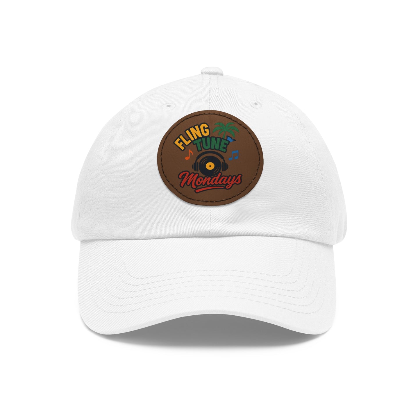 Fling Tune Mondays Leather Patch Dad Hat