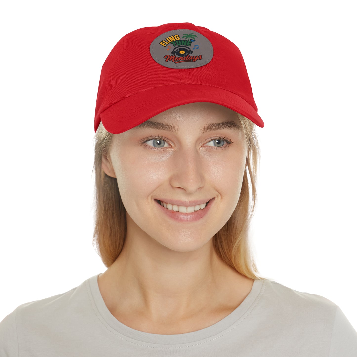 Fling Tune Mondays Leather Patch Dad Hat