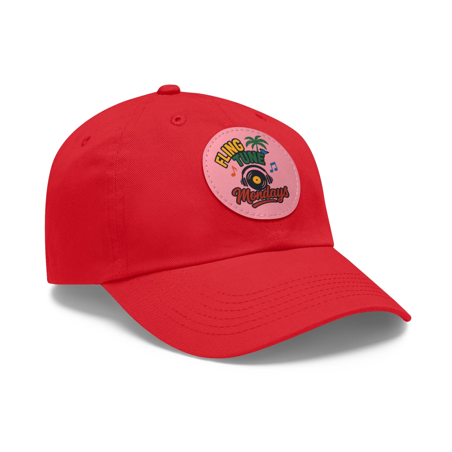 Fling Tune Mondays Leather Patch Dad Hat