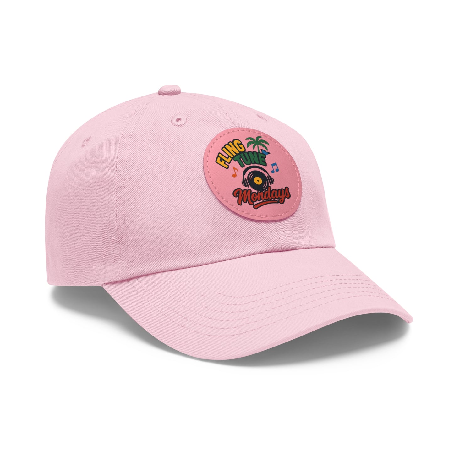 Fling Tune Mondays Leather Patch Dad Hat