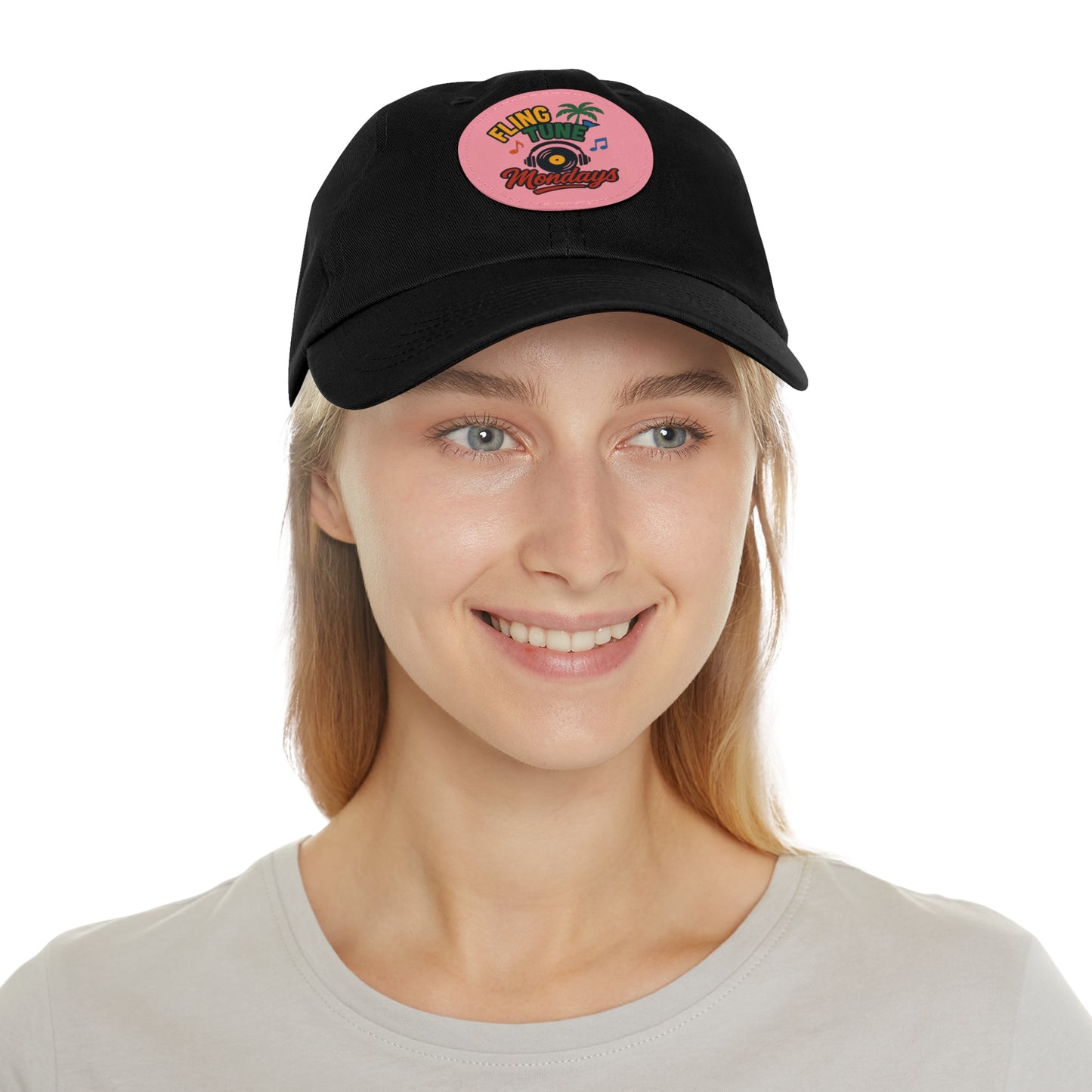 Fling Tune Mondays Leather Patch Dad Hat