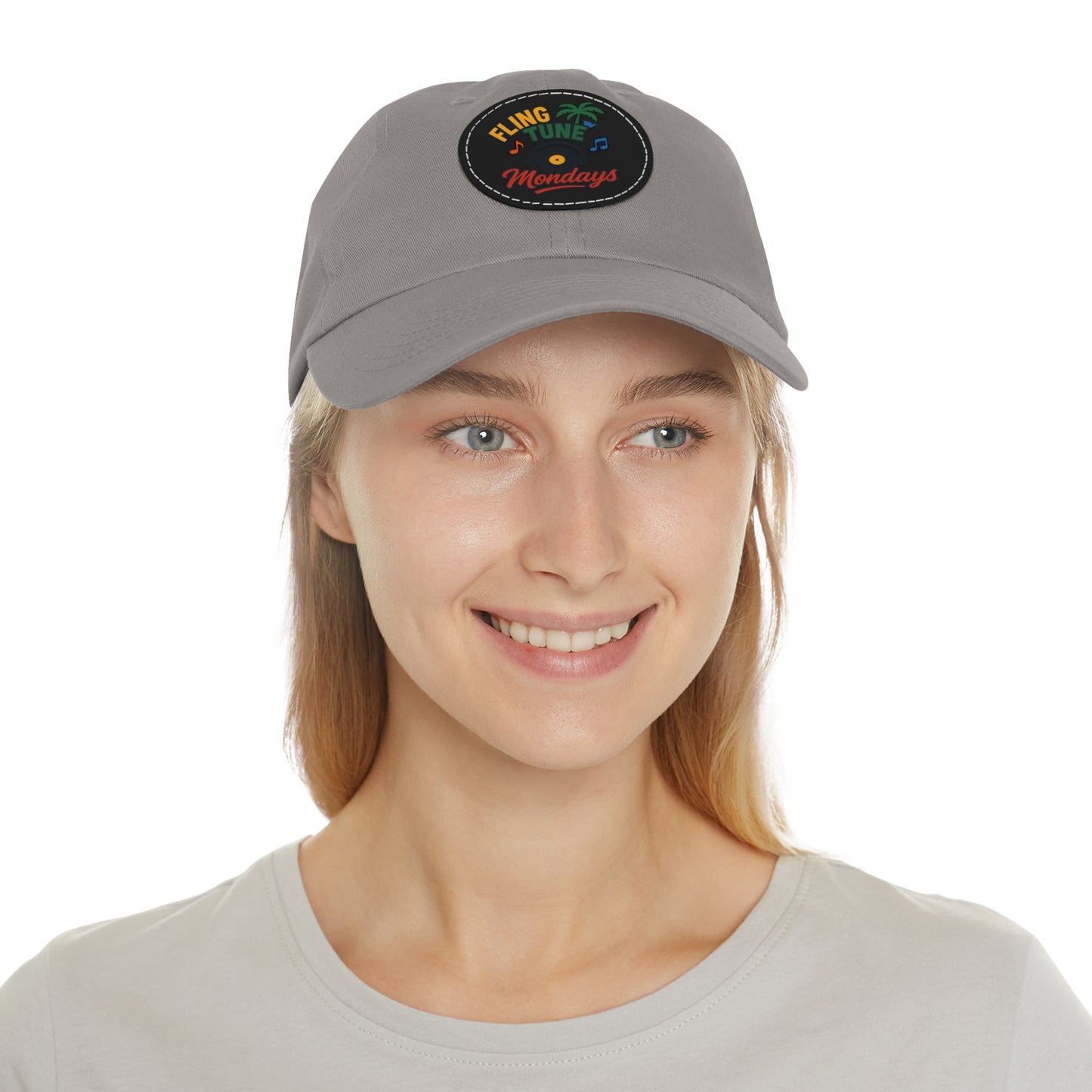 Fling Tune Mondays Leather Patch Dad Hat