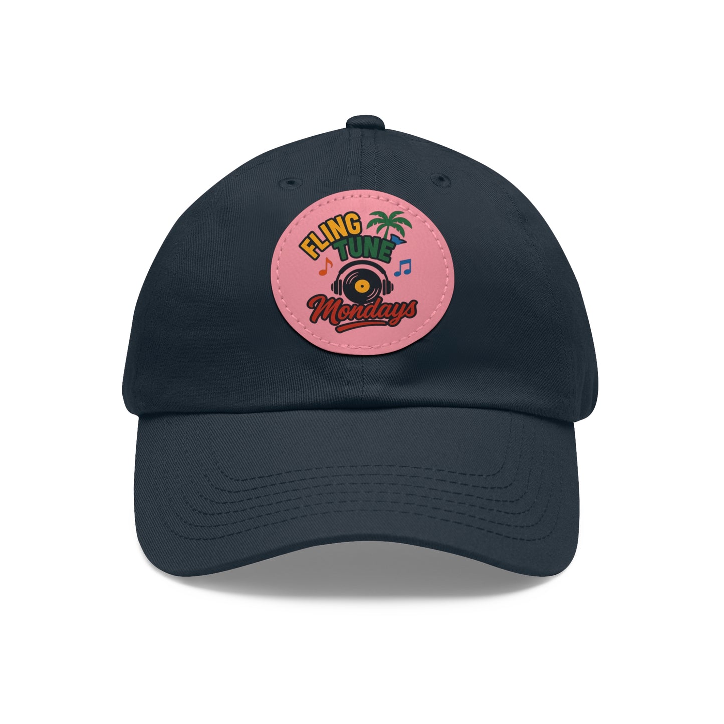 Fling Tune Mondays Leather Patch Dad Hat