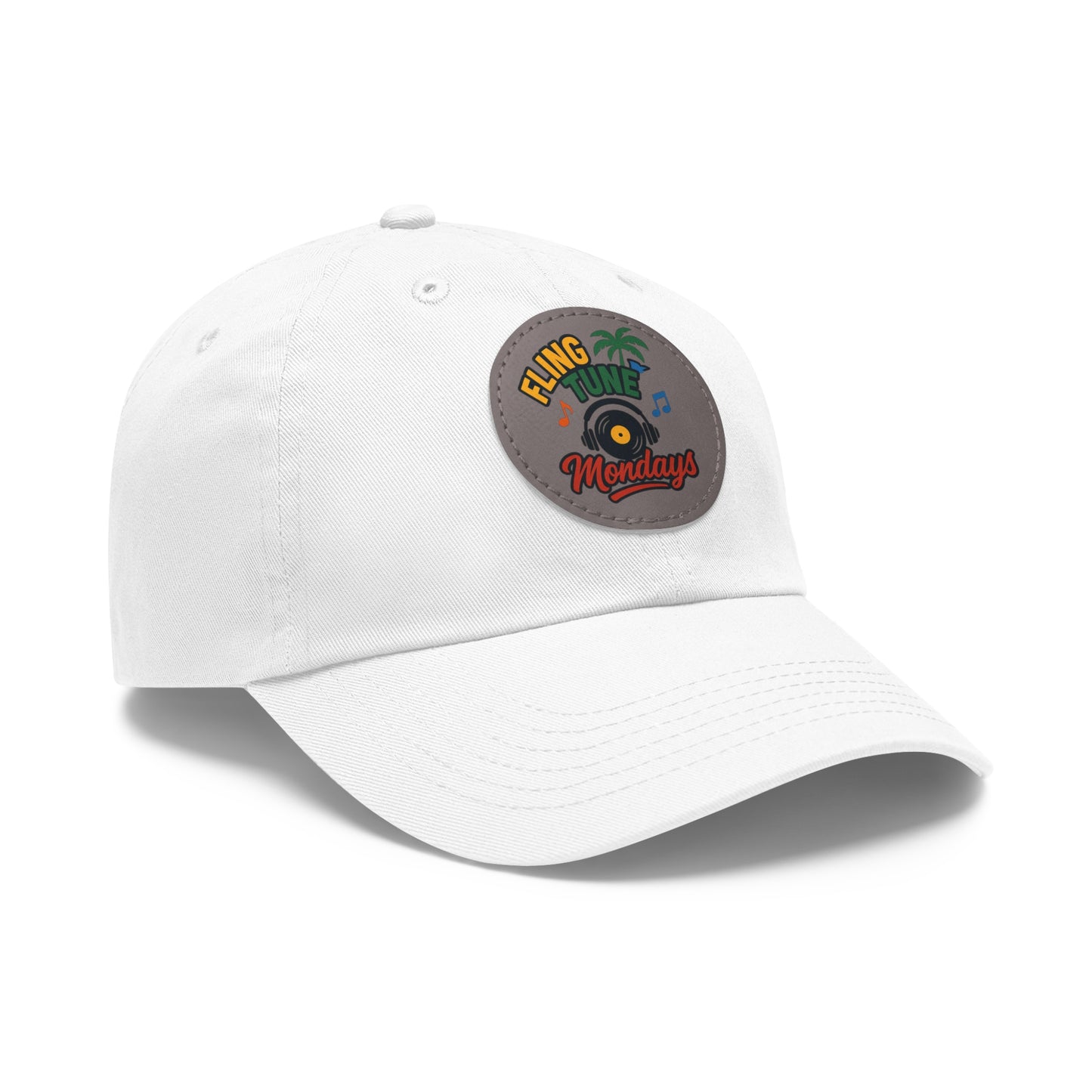 Fling Tune Mondays Leather Patch Dad Hat