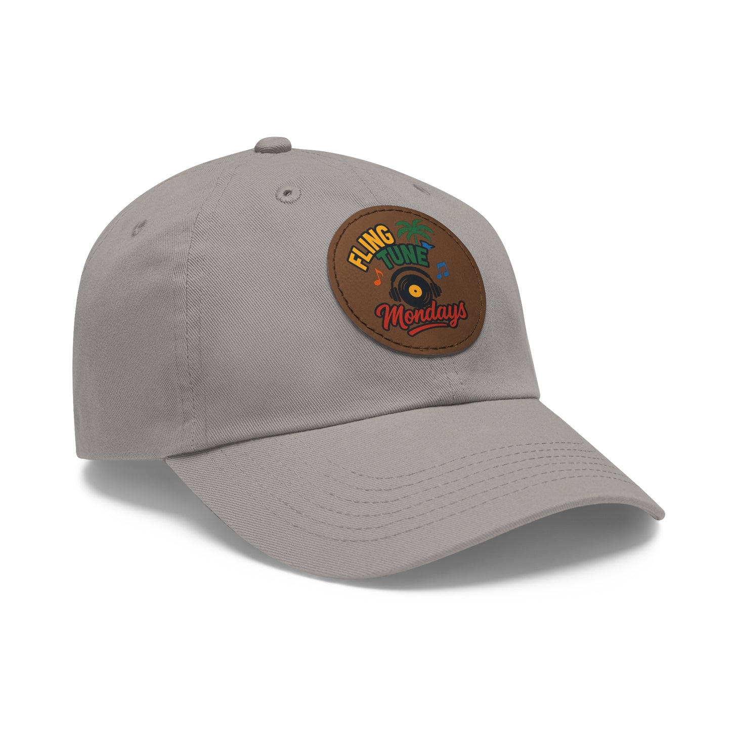 Fling Tune Mondays Leather Patch Dad Hat