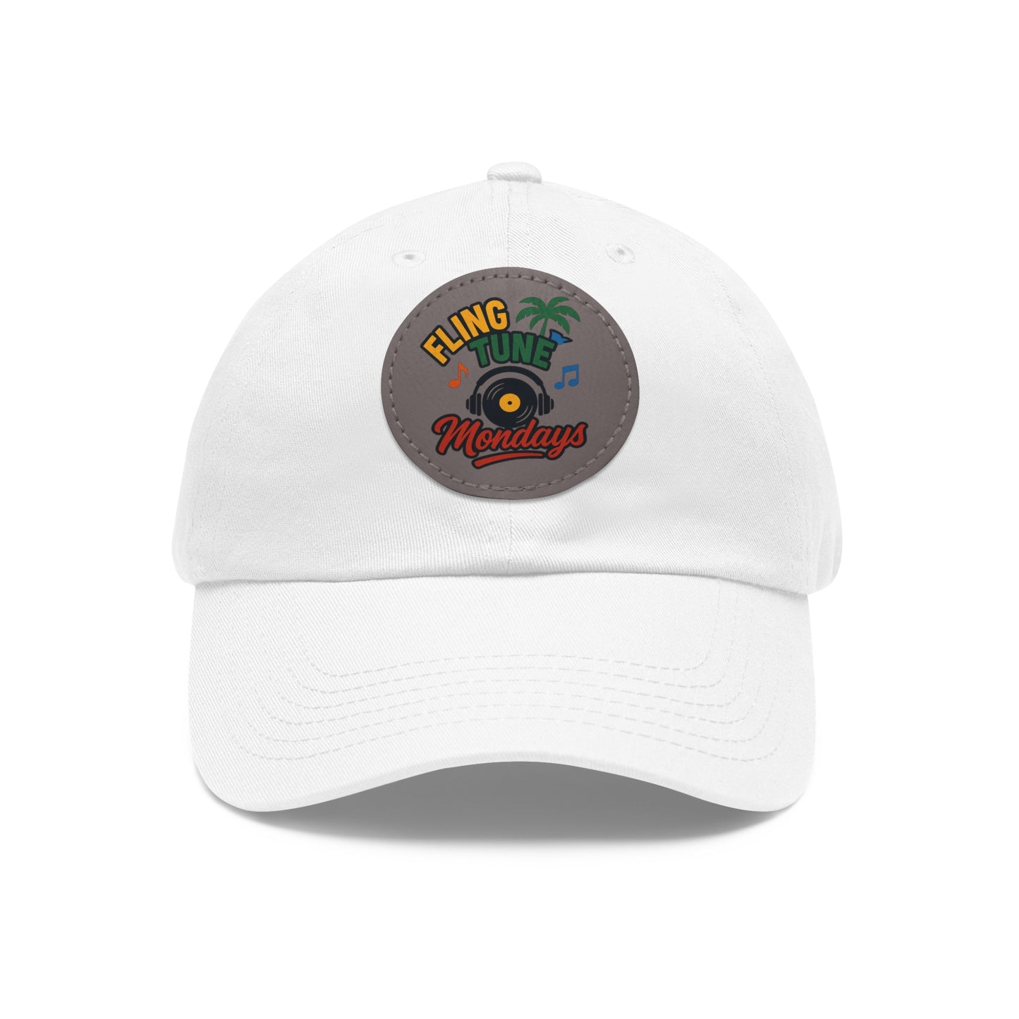 Fling Tune Mondays Leather Patch Dad Hat