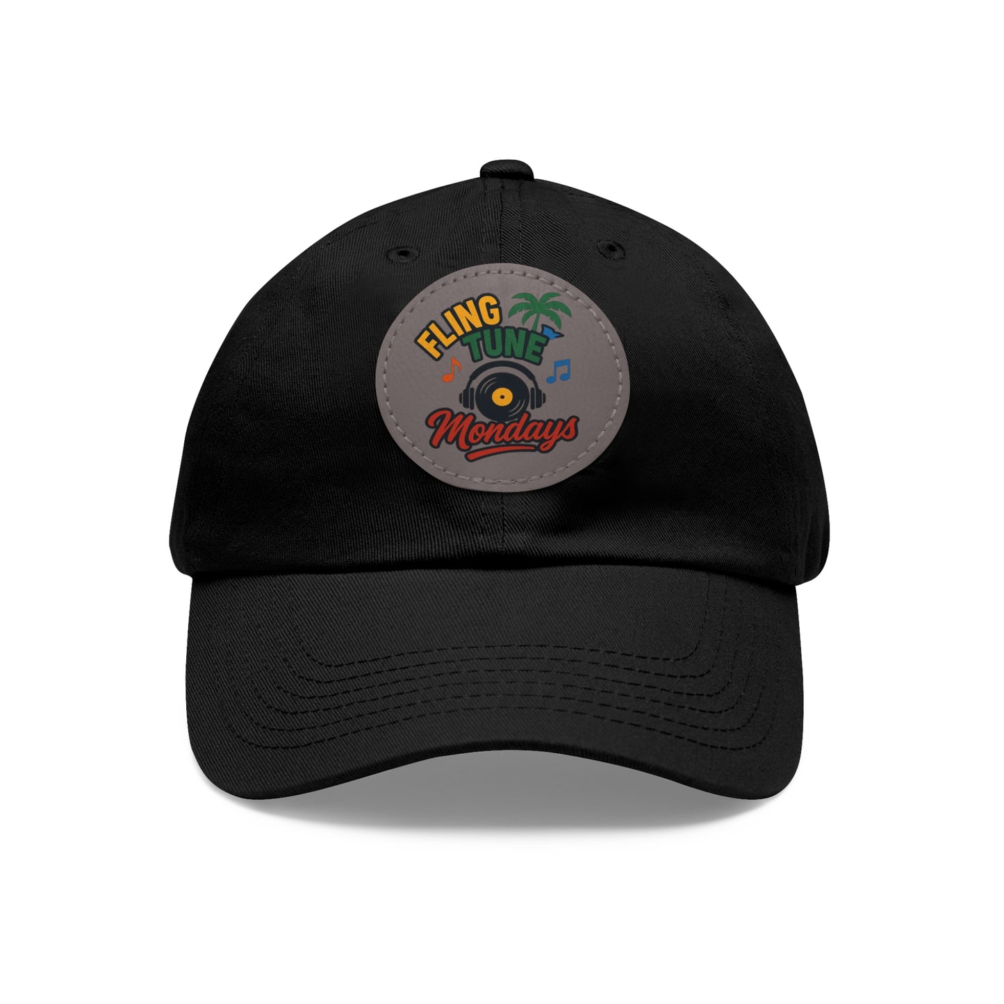 Fling Tune Mondays Leather Patch Dad Hat