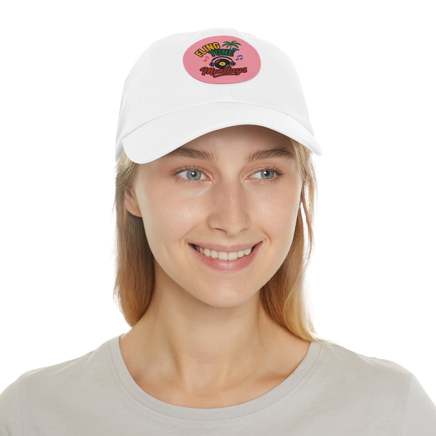 Fling Tune Mondays Leather Patch Dad Hat