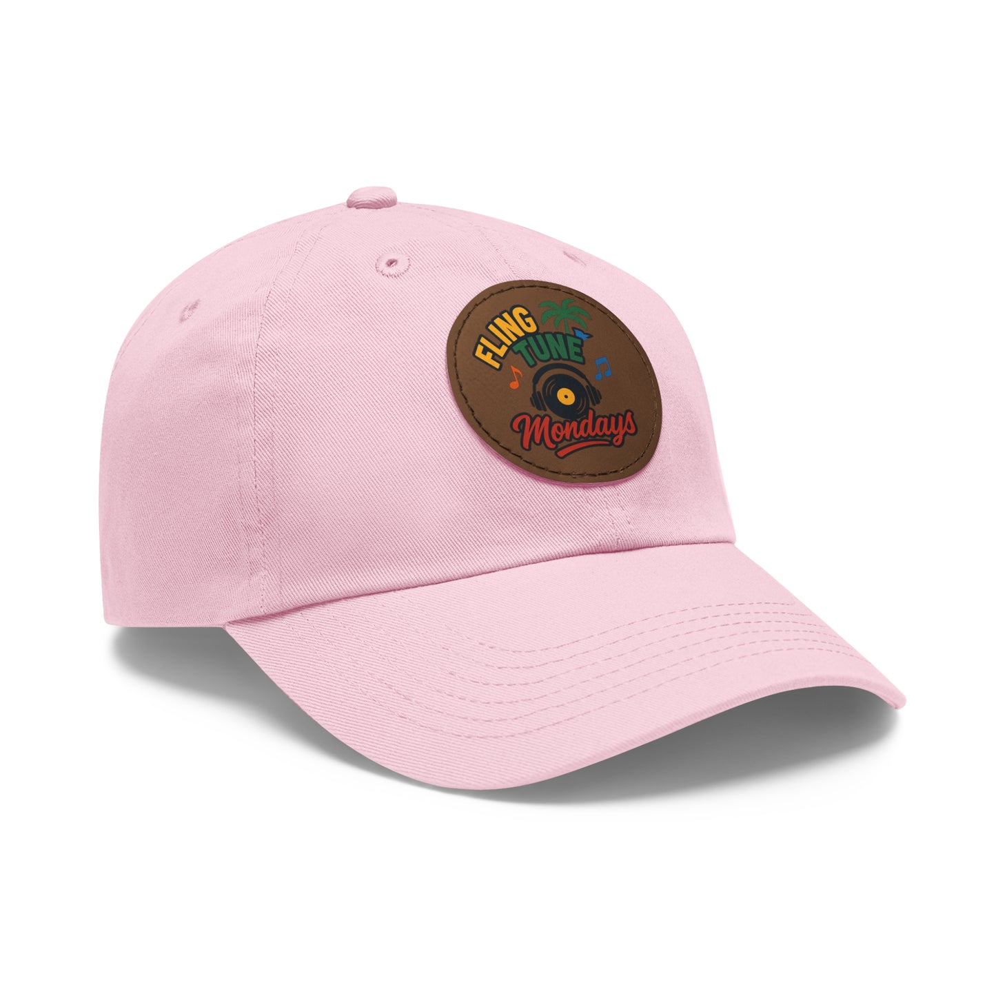 Fling Tune Mondays Leather Patch Dad Hat