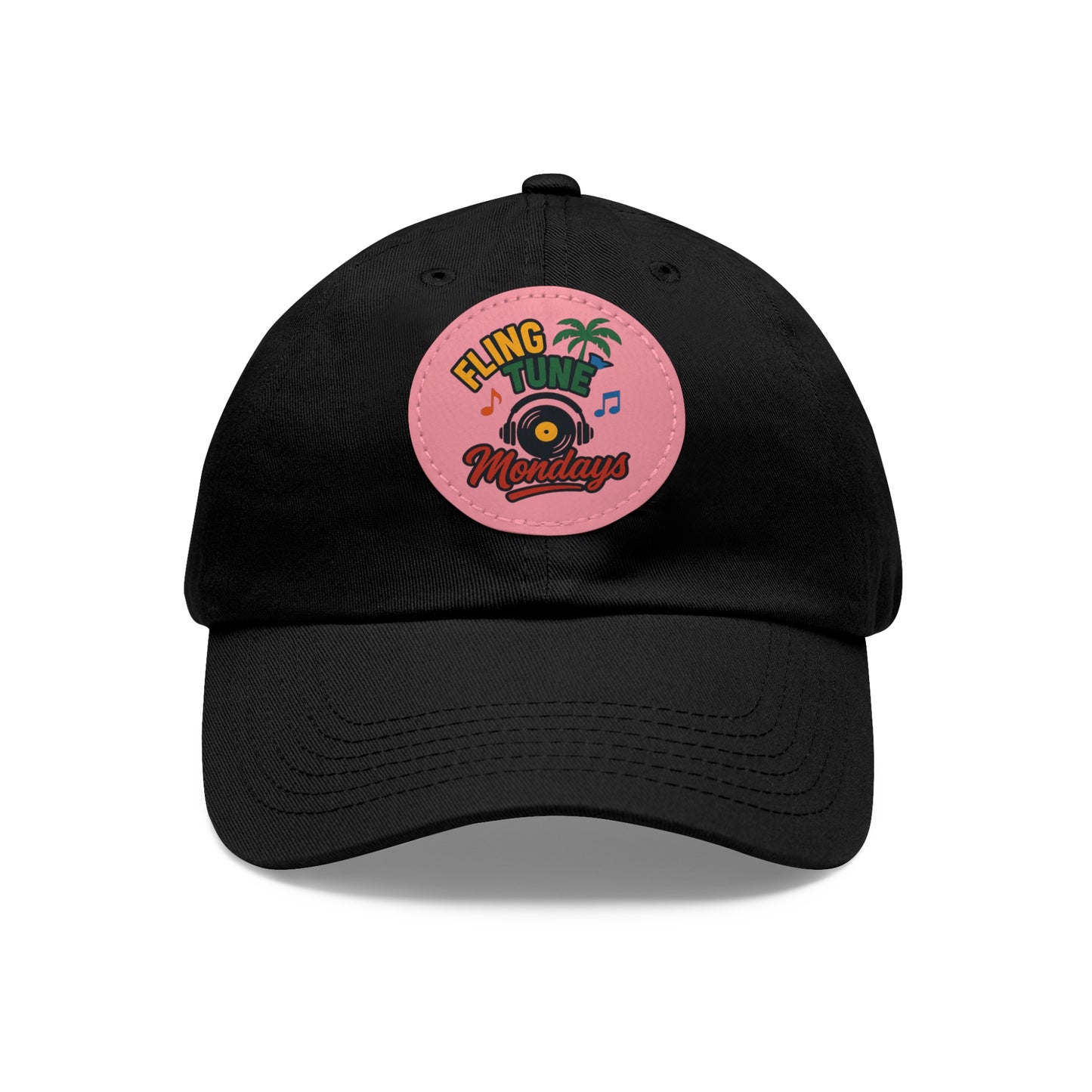 Fling Tune Mondays Leather Patch Dad Hat