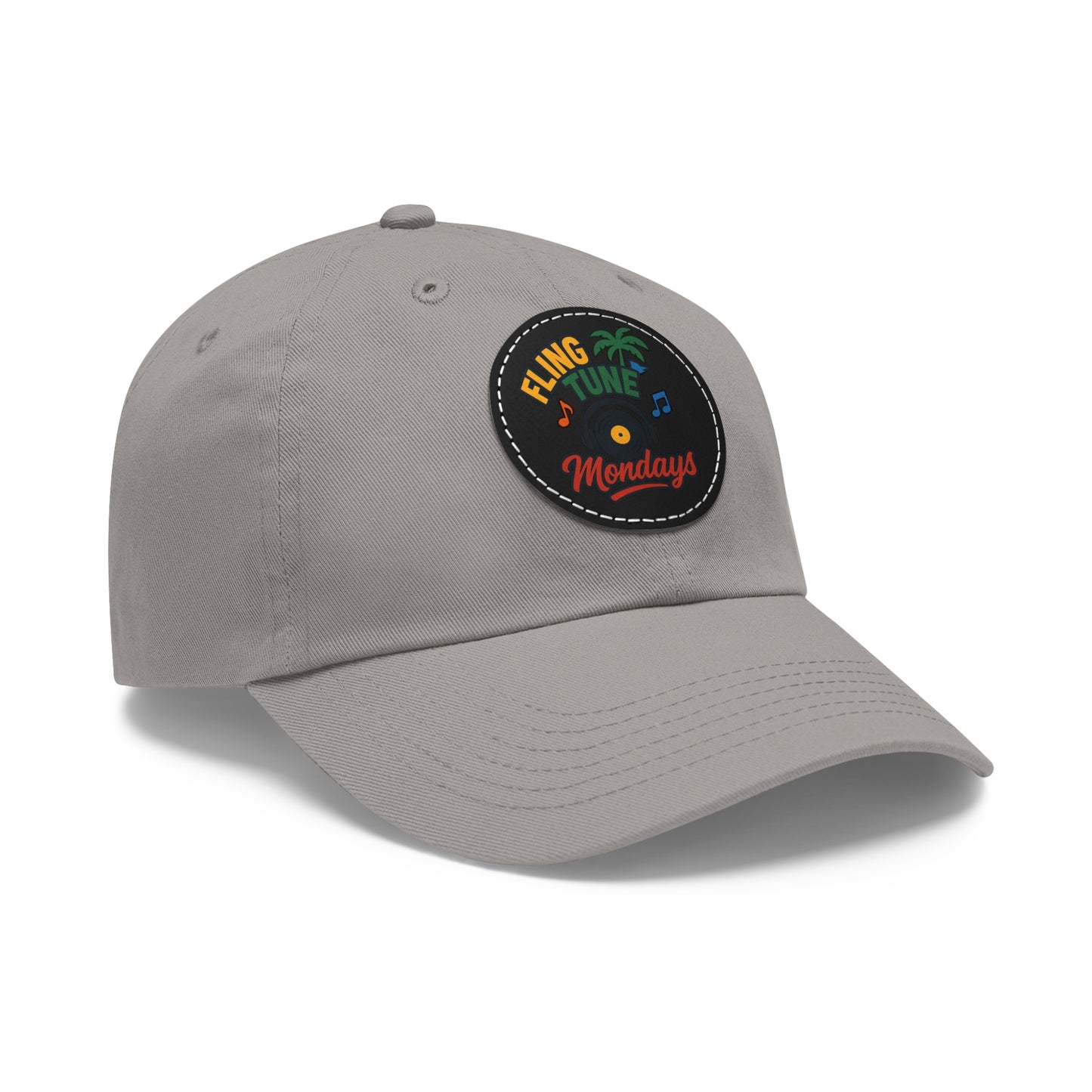 Fling Tune Mondays Leather Patch Dad Hat
