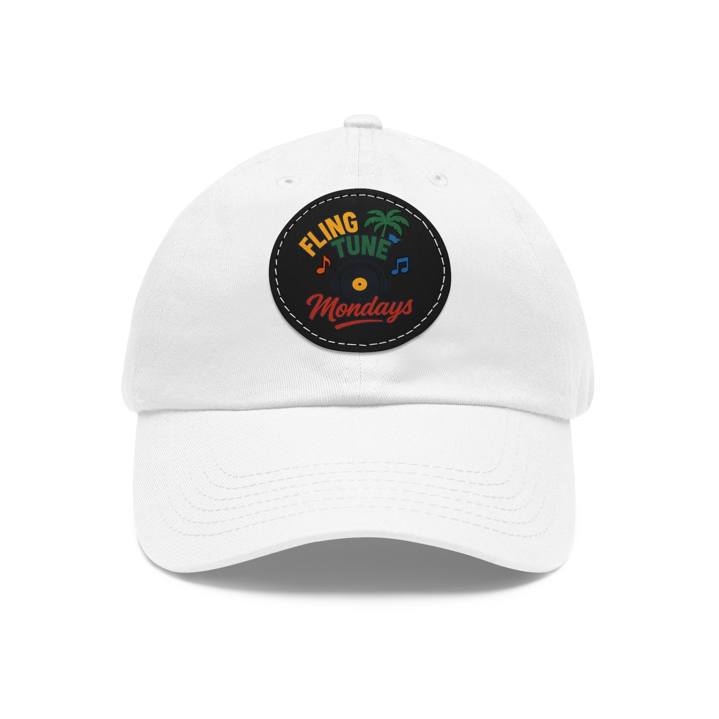 Fling Tune Mondays Leather Patch Dad Hat