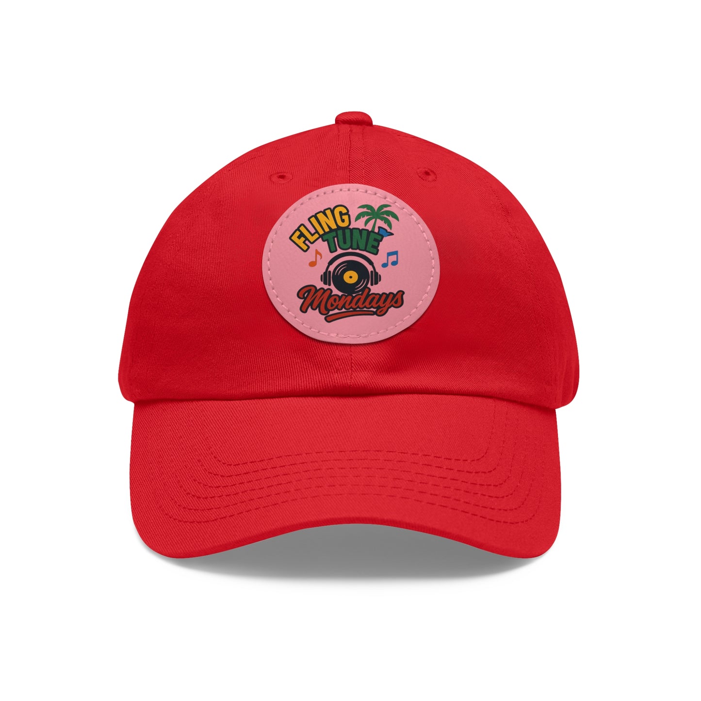 Fling Tune Mondays Leather Patch Dad Hat