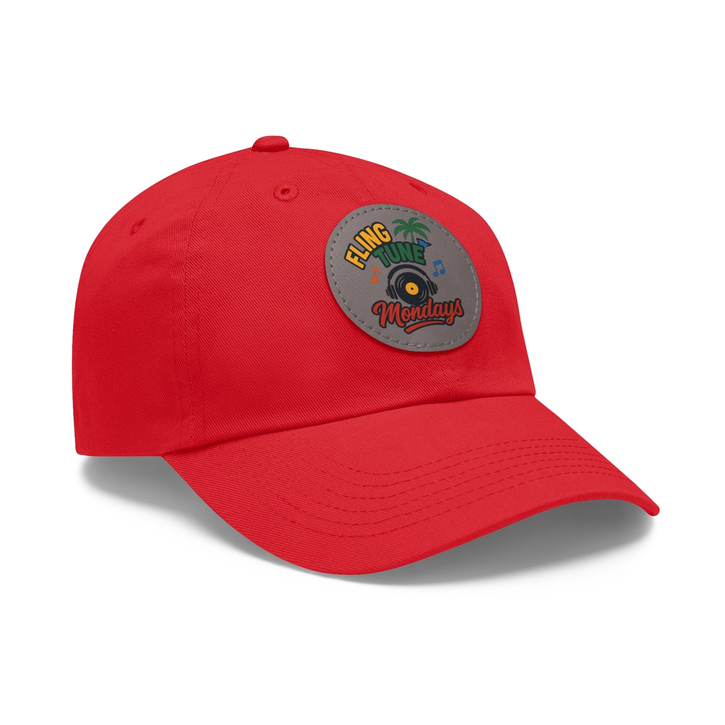 Fling Tune Mondays Leather Patch Dad Hat