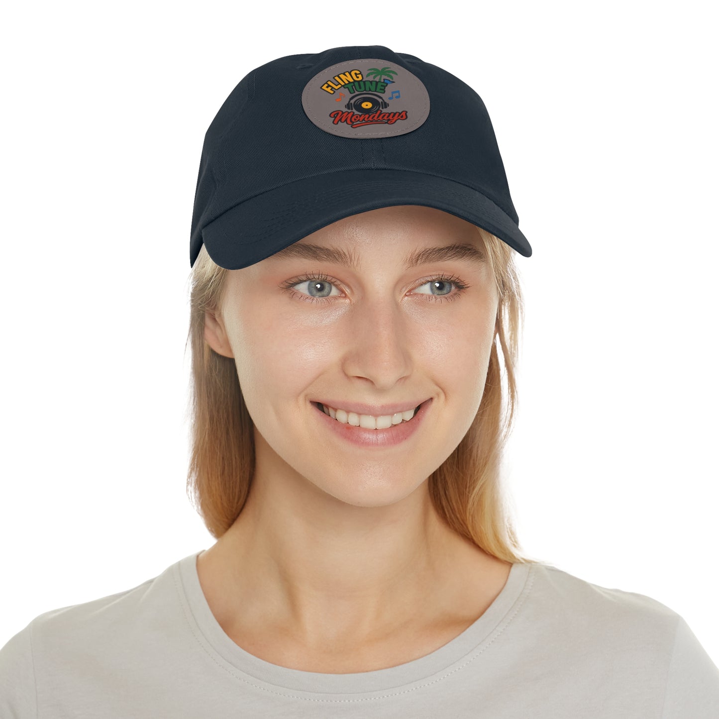 Fling Tune Mondays Leather Patch Dad Hat