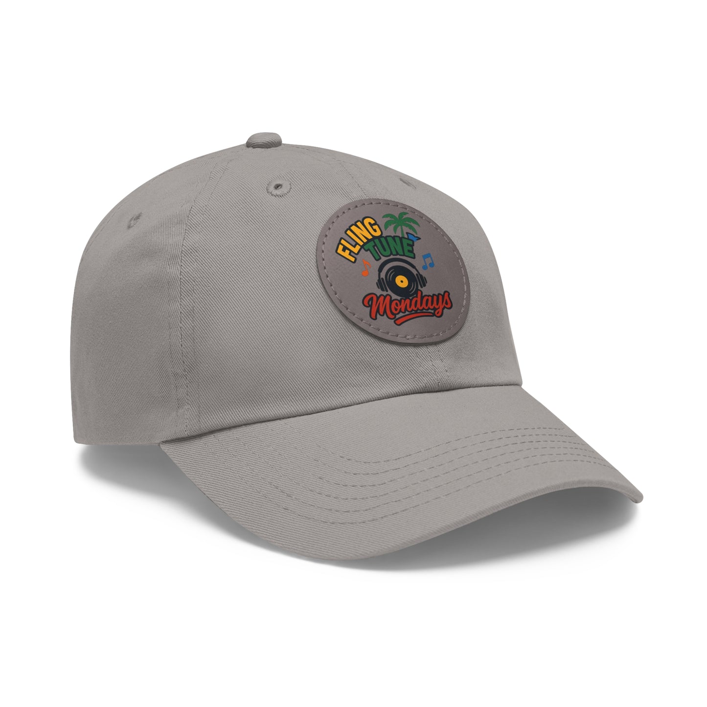 Fling Tune Mondays Leather Patch Dad Hat