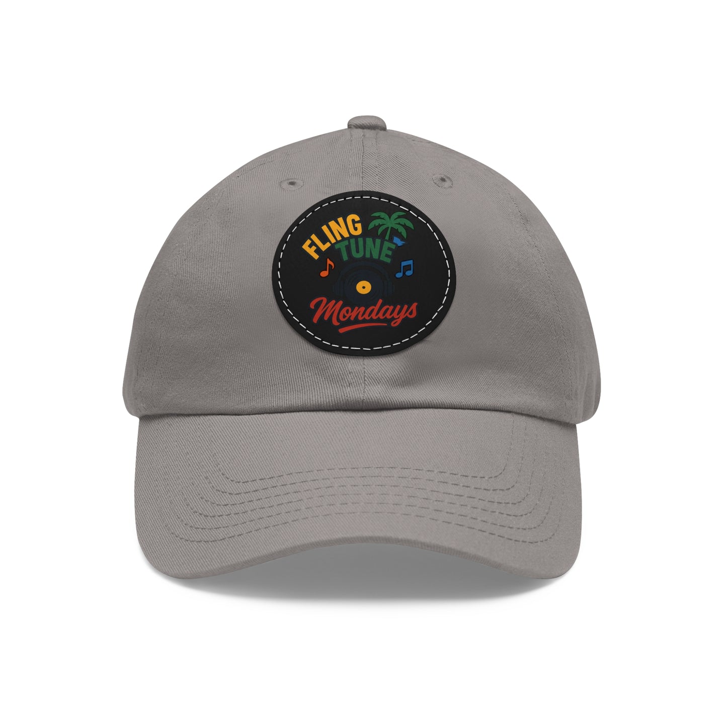 Fling Tune Mondays Leather Patch Dad Hat
