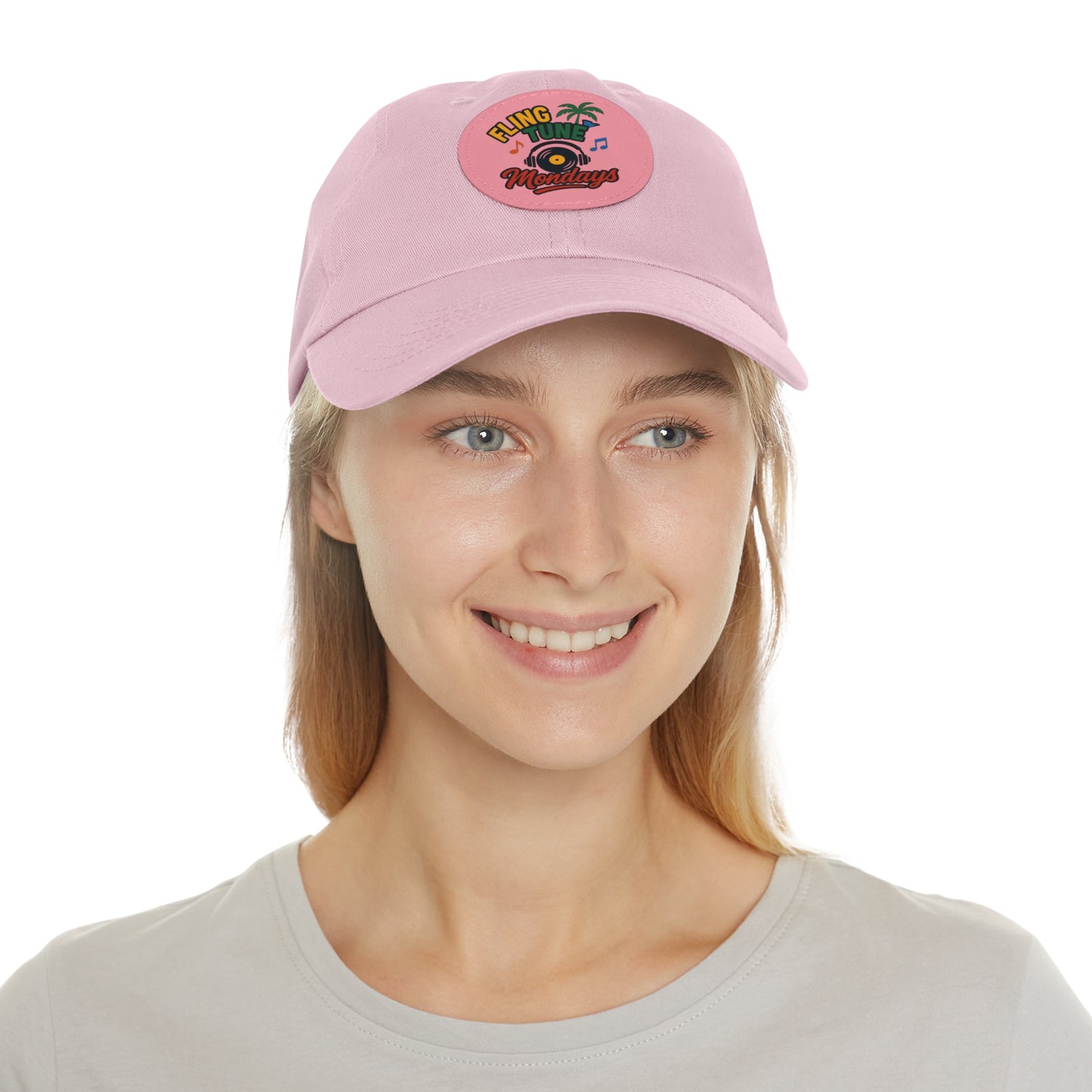 Fling Tune Mondays Leather Patch Dad Hat