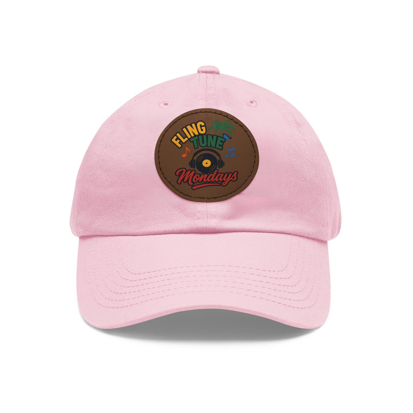 Fling Tune Mondays Leather Patch Dad Hat